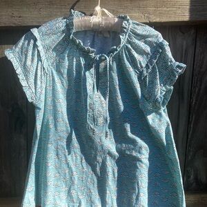 Wonderly cotton light blue top